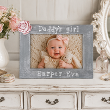 Load image into Gallery viewer, Daddy's girl picture frame personalized and customizable