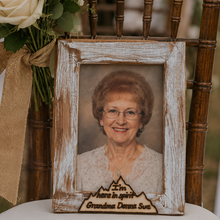 Load image into Gallery viewer, I'm here in spirit personalized wood burned picture frame