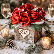 Load image into Gallery viewer, Red rose centerpiece for anniversary or valentines day gift for wife husband