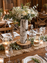 Load image into Gallery viewer, 14 inch white birch bark vase