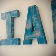 Load image into Gallery viewer, Paper cache painted letters distressed | Distressed rustic letters or numbers