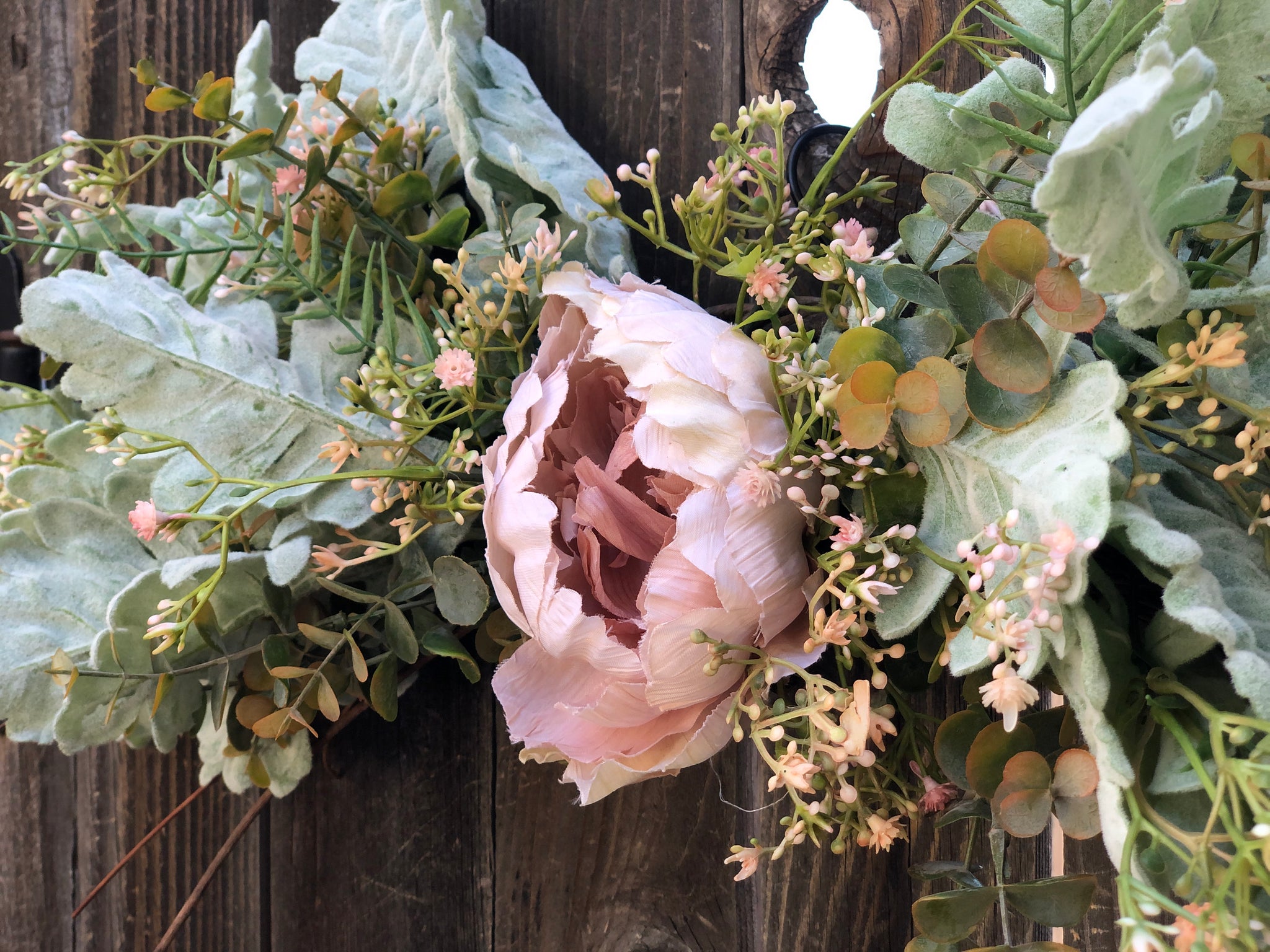 Mini Eucalyptus Spring Greenery with pink berries - faux - Oh! You're  Lovely - Sola Wood Flowers