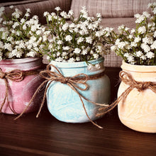 Load image into Gallery viewer, Easter mason jars | Pastel mason jars | Easter decorations for table