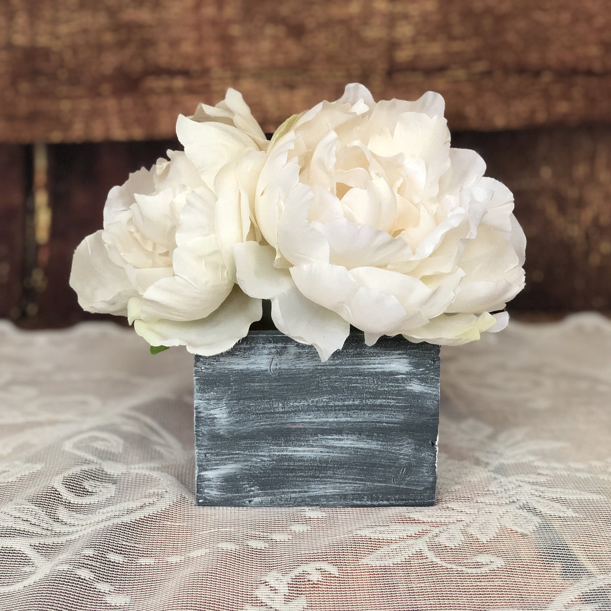 Small wood box Wooden box Wood box Rustic wedding decor Rustic centerp ...