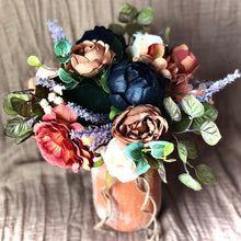 Load image into Gallery viewer, Wedding centerpieces for tables terracotta - Terracotta table center pieces - Boho terracotta wedding decor for tables - Terracotta mason jars