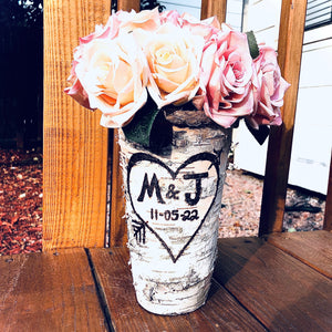 Personalized wedding vase, Wedding gifts for couple, Rustic wedding ideas