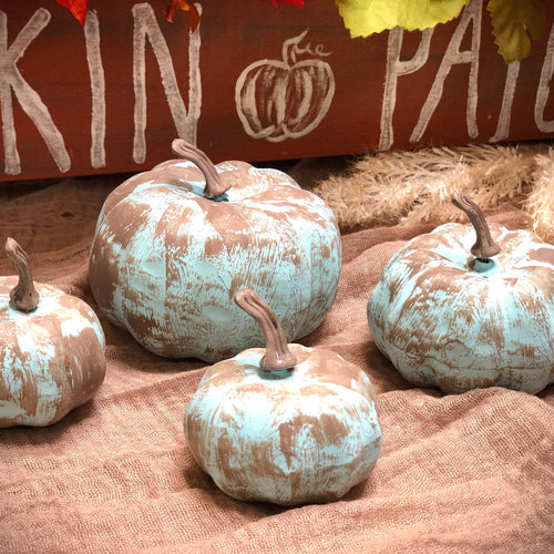 Pumpkin vase filler - Small primitive pumpkins - Fall dough bowl filler - Mini pumpkins for picks