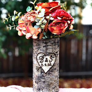 Personalized vase - Wedding gift for couple unique - Engagement gift for couple unique - 5th Anniversary gift