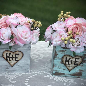 Wedding centerpiece box - Personalized wedding centerpiece - Head table decorations