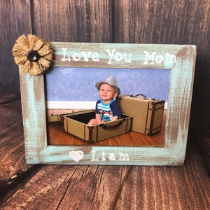 I love you mom personalized picture frame for Mother's Day- Christmas gift for mom personalized I love you frame