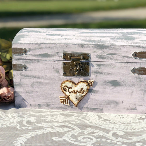 Engraved wedding card box - Birch bark card box for wedding - Customizable rustic wedding card box