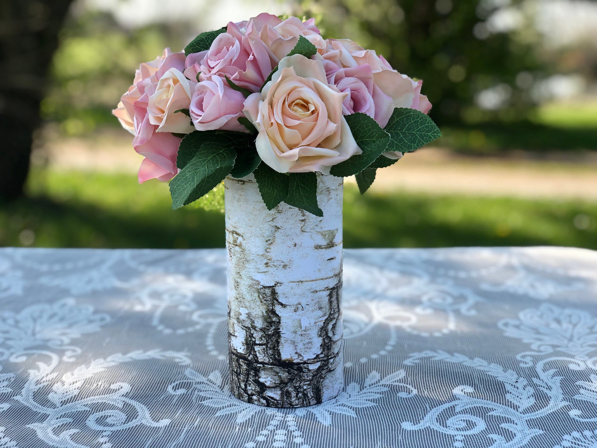 Vase centerpieces for bridal shower decorations rustic- Engagement par –  The Little Rustic Farm