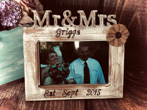 Wedding frame Wedding photo frame Wedding picture frame personalized Mr and mrs frame Mr mrs frame personalized We still do