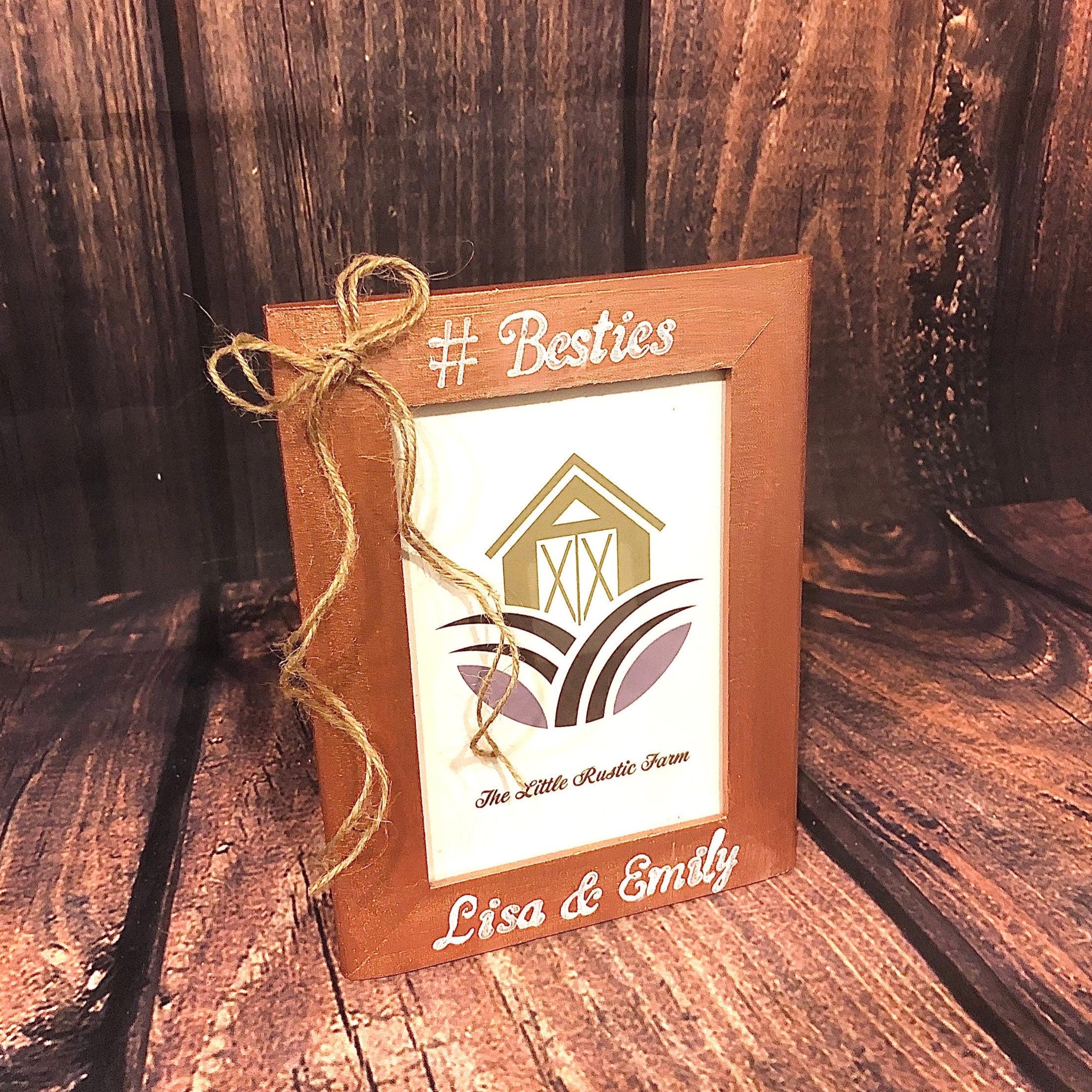 Besties picture frame personalized gift - Gift for best friend girl - – The  Little Rustic Farm