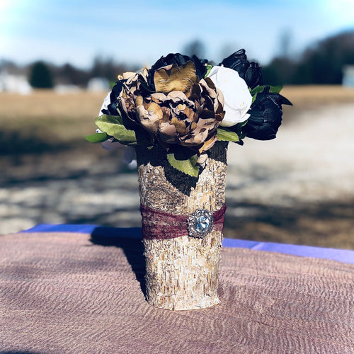 Navy burgundy wedding decor | Wedding center pieces for tables |  Rustic fall bridal shower decorations | Bridal shower vases custom colors